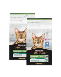 PURINA PRO PLAN Sterilised Renal Plus 2x1,5 kg hrană uscată pentru pisici sterilizate, bogată în iepure