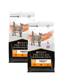 PURINA PRO PLAN Veterinary Diets Feline OM St/Ox Obesity Management 2x5 kg hrană uscată dietetică pentru pisici supraponderale