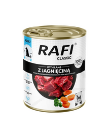 RAFI Classic cu miel 800 g hrană umedă pentru câini adulți