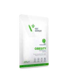 VET EXPERT Veterinary Diet Cat Obesity 100 g hrană umedă pentru pisici, destinată reducerii excesului de greutate corporală