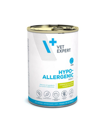 VET EXPERT Veterinary Diet Hypoallergenic Insect 375 g hrană hipoalergenică pentru câini cu intoleranțe alimentare, cu proteină din insecte,