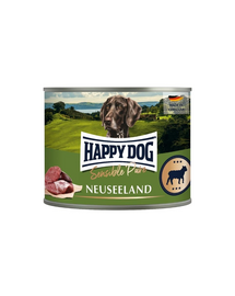 HAPPY DOG Sensible Pure Noua Zeelandă Hrană umedă cu miel pentru câini 200 g