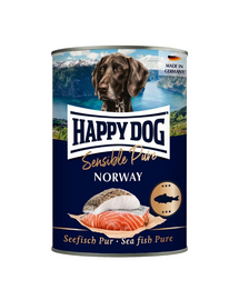 HAPPY DOG Sensible Norway cu Pește 400 g Hrană umedă pentru câini