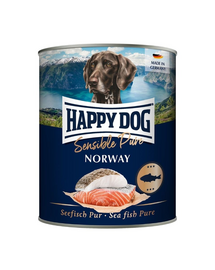 HAPPY DOG Sensible Norway cu Pește 800 g Hrană umedă pentru câini