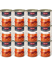 ANIMONDA GranCarno zestaw z wołowiną i kurczakiem 12 x 800 g