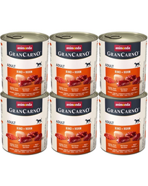ANIMONDA GranCarno zestaw z wołowiną i kurczakiem 6 x 800 g