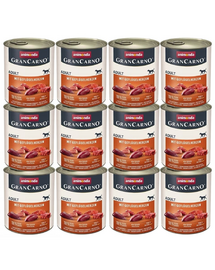 ANIMONDA GranCarno Hrana umeda pentru caini adulti, cu porc 12x800 g