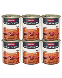 ANIMONDA GranCarno Hrana umeda pentru caini adulti, cu porc 6x800 g