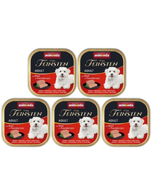 ANIMONDA Vom Feinsten Classic vită și inimi cu curcan 5 x 150 g