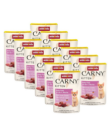 ANIMONDA Carny Kitten Pouch Baby pate 12x85 g hrană umedă pentru pui de pisică