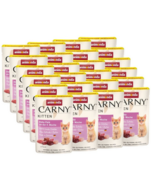 ANIMONDA Carny Kitten Pouch Baby pate 24x85 g hrană umedă pentru pui de pisică