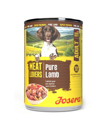 Hrană umedă câini monoproteică Josera Meat Lovers Pure Lamb 400 g