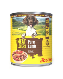 Hrană câini monoproteică 800 g Josera Meat Lovers Pure Lamb