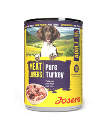 Hrană umedă câini monoproteică Josera Meat Lovers Pure Turkey 400 g