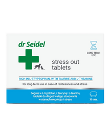 Tablete stres câini pisici pentru anxietate Dr. Seidel Stress Out 10 bucăți