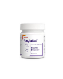 Tablete digestive pentru câini și pisici cu insuficiență pancreatică DOLFOS AmylaDol 30 tablete