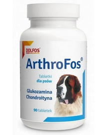 Supliment pentru articulații câini DOLFOS ArthroFos 60 tablete cu glucozamină și condroitină