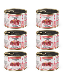 SUPER RAFI Mini Pure Line cu vită și cartof dulce 6x185 g hrană umedă pentru câini de talie mică