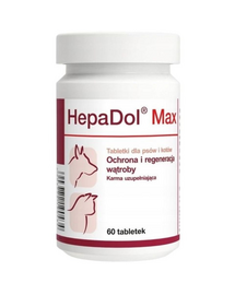 Supliment pentru susținerea ficatului la câini și pisici DOLFOS HepaDol Max 60 tablete