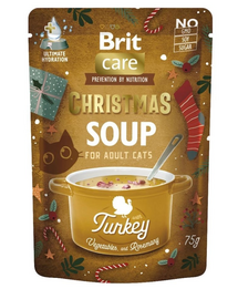 BRIT Care Cat Christmas Soup Turkey 6x75 g supă pentru pisici, curcan și legume
