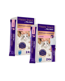 FELIWAY Happy Snack Salmon 48x15 g cu somon, gustare antistres pisici