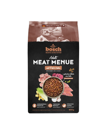BOSCH Meat Menue Adult hrană pentru câini adulți, curcan și pui 800 g