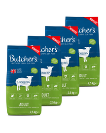 BUTCHER'S Original hrană cu miel pentru câini 4 x 2,5kg