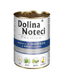 DOLINA NOTECI Premium set conserve câini 12x400g cod și broccoli