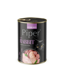 PIPER Animals Sterilised Rabbit 12x400 g cu iepure pentru pisica sterilizată