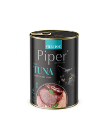 PIPER Animals Sterilised Tuna 6x400 g cu ton hrană pisică sterilizată