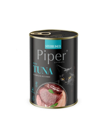 PIPER Animals Sterilised Tuna 12x400 g conserve cu ton pentru pisici steril