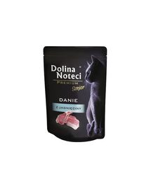 DOLINA NOTECI Premium Senior Hrană umedă pentru pisici în vârstă cu miel 85 g