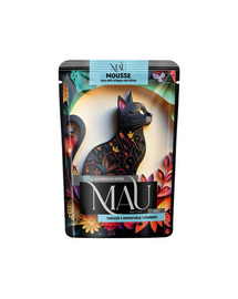 MAU Mousse hrană umedă pisici adulte, cu ton și caracatiță 85 g