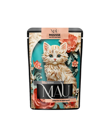 MAU Mousse hrană pisoi de la 3 luni, cu vițel și sparanghel 85 g