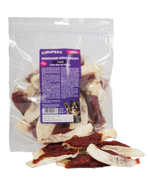 CHRUP&GO Urechiușe de iepure umplute 500 g gustare pentru câini