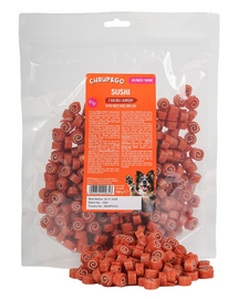 CHRUP&GO Sushi cu rață și cod 500 g gustare pentru câini