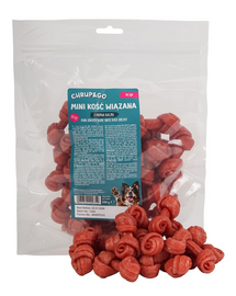 CHRUP&GO Mini Os de ros împletit cu piept de rață 500 g gustare pentru câini