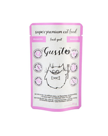 GUSSTO Fresh Goat hrană umedă monoproteică pentru pisici, cu carne proaspătă de capră 85 g