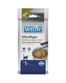 Snack cremos pisici adulte cu sensibilități alimentare FARMINA Vet Life UltraHypo 4x15 g