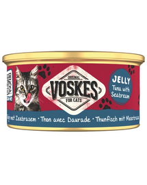 VOSKES Jelly Ton cu Doradă 85 g 100% ton cu doradă în aspic, hrană complementară pentru pisici