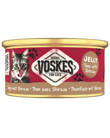 VOSKES Jelly Ton cu Shirasu 85 g 100% ton cu sardelă japoneză (shirasu) în aspic, hrană complementară pentru pisici