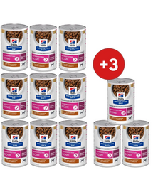 HILL'S Prescription Diet Canine Gastrointestinal Biome Digestive Care Stew 9+3 CADOU hrană câini, cu pui și morcov, pentru probleme digestive