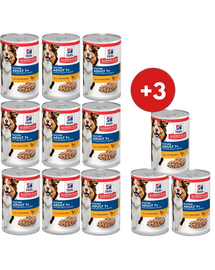 HILL'S Science Plan Canine Mature Adult Chicken 9+3 CADOU hrană câini seniori, cu pui