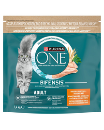 PURINA ONE Bifensis Adult cu pui 1,4 kg hrană pisici adulte