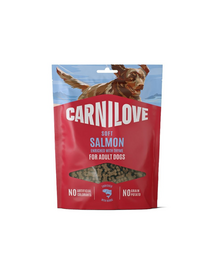 CARNILOVE Dog Soft Snack Salmon Small Bite 200g gustări moi pentru câini adulți, cu somon