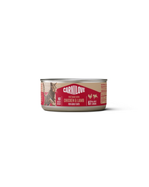 Hrană umedă pisici CARNILOVE Cat Can Paté cu pui și miel 100 g