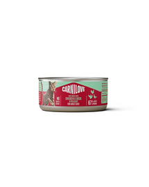 Pate pentru pisici CARNILOVE Cat Can Paté pui, rață și fazan 100 g