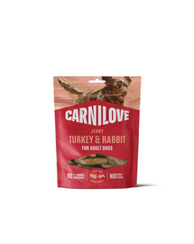 CARNILOVE Jerky Snack Turkey & Rabbit snack pentru câini 100 g