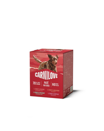 Hrană umedă câini CARNILOVE Dog Pouch Multipack 4x300g pate mix arome
