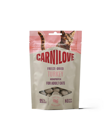 CARNILOVE Freeze-Dried Snack Turkey gustare pentru pisici, liofilizată 40 g